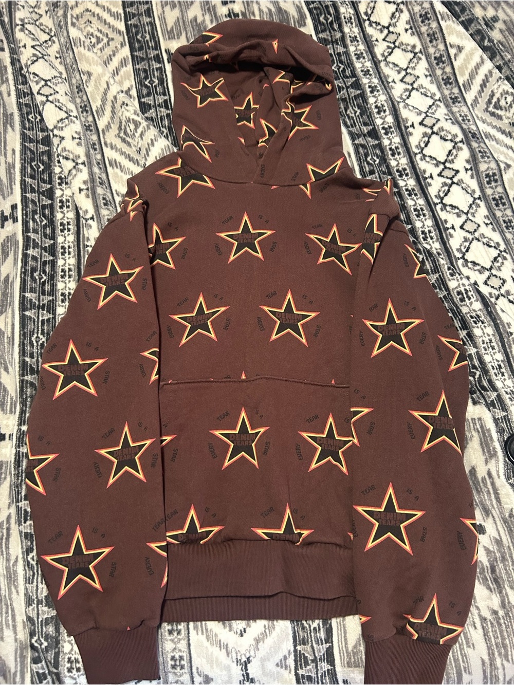 Brown Denim Tears Hoodie